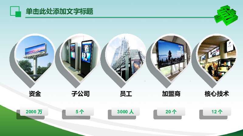 绿色精美简约中国邮政储蓄银行动态PPT模板