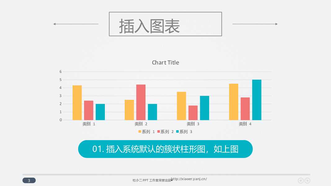 创意山形PPT柱形图制作教程