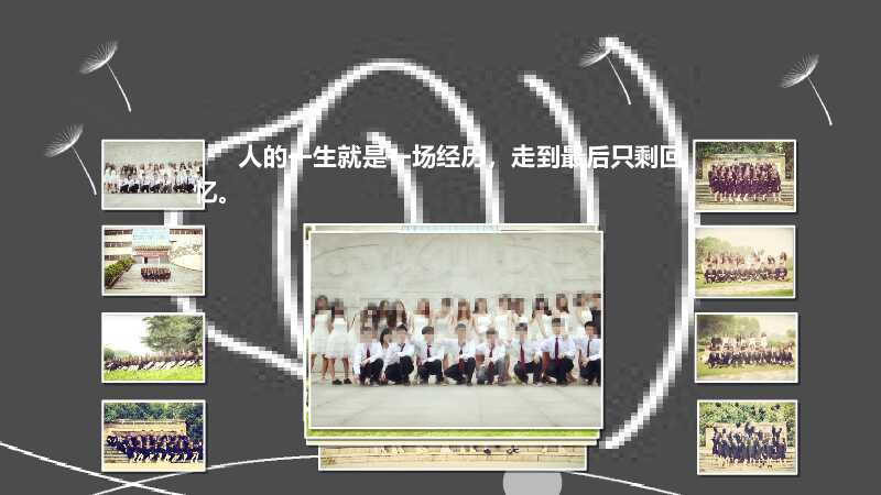 致青春电子相册毕业季PPT模版
