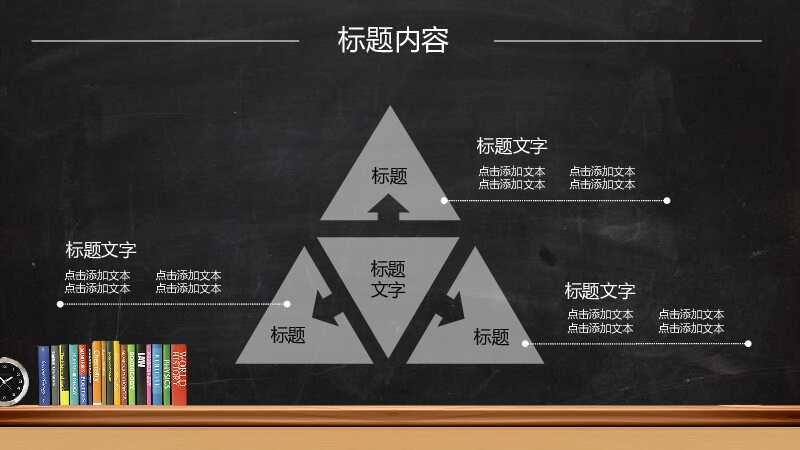 简洁黑色大气动态教师说课PPT模板